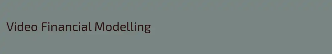 Video Financial Modelling